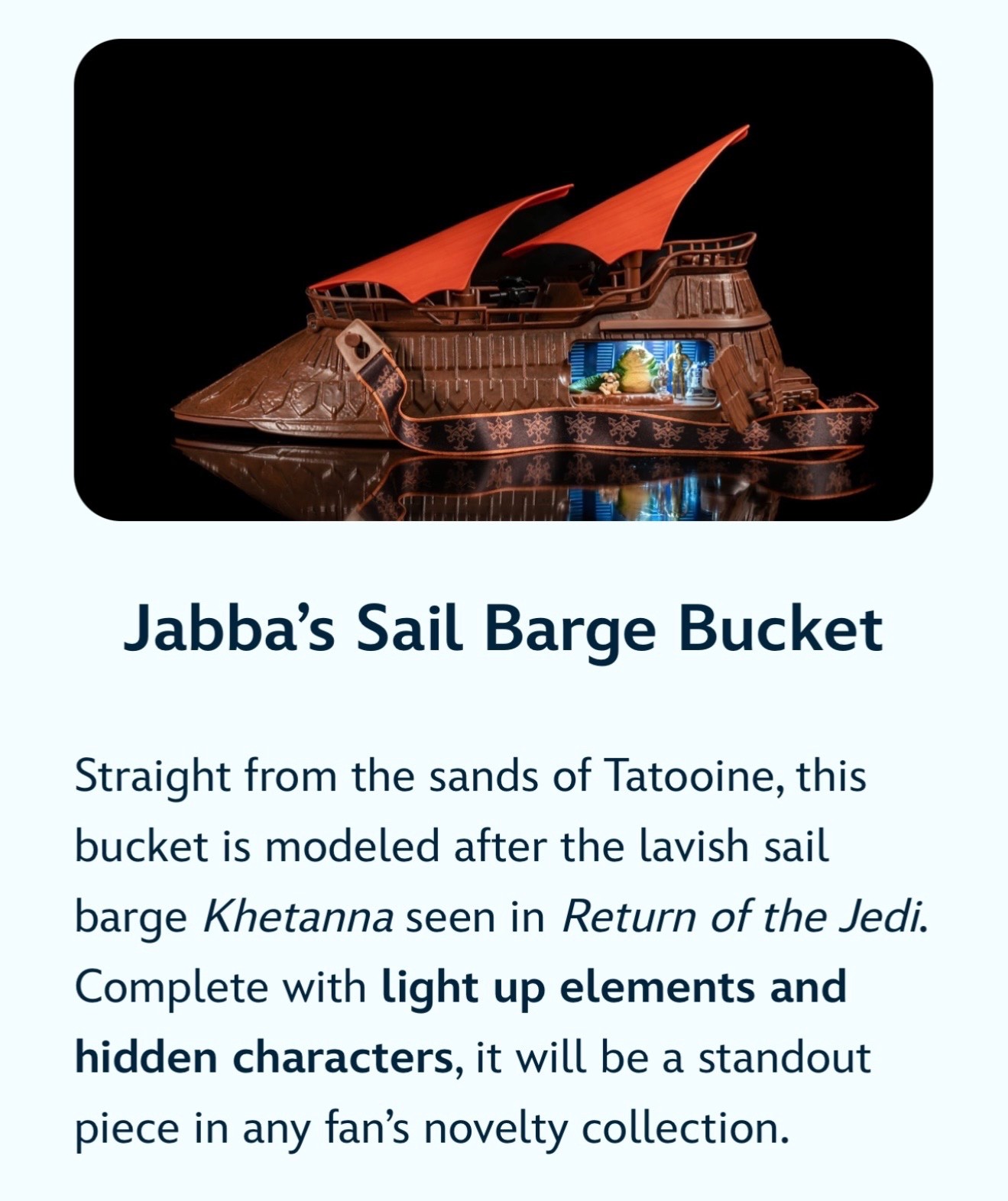 jabba’s sail barge bucket