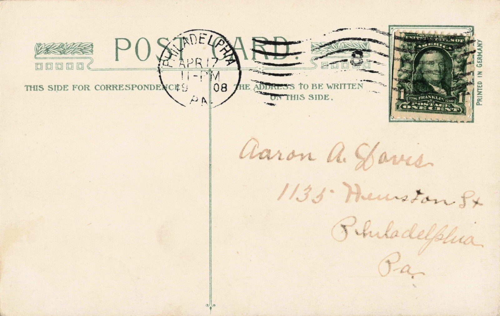 Antique Embossed Easter Postcard 1908 Divided Back (80)