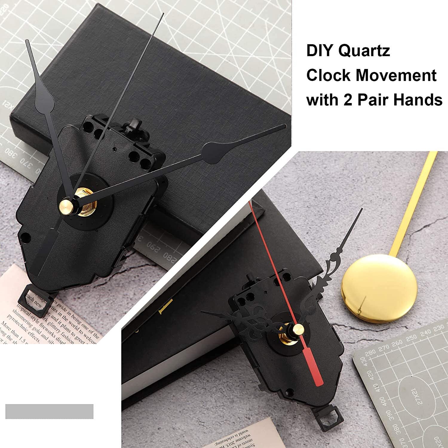 DIY Quartz Wall Clock Pendulum Swing Movement Mechanism Kit Chime Repair Parts