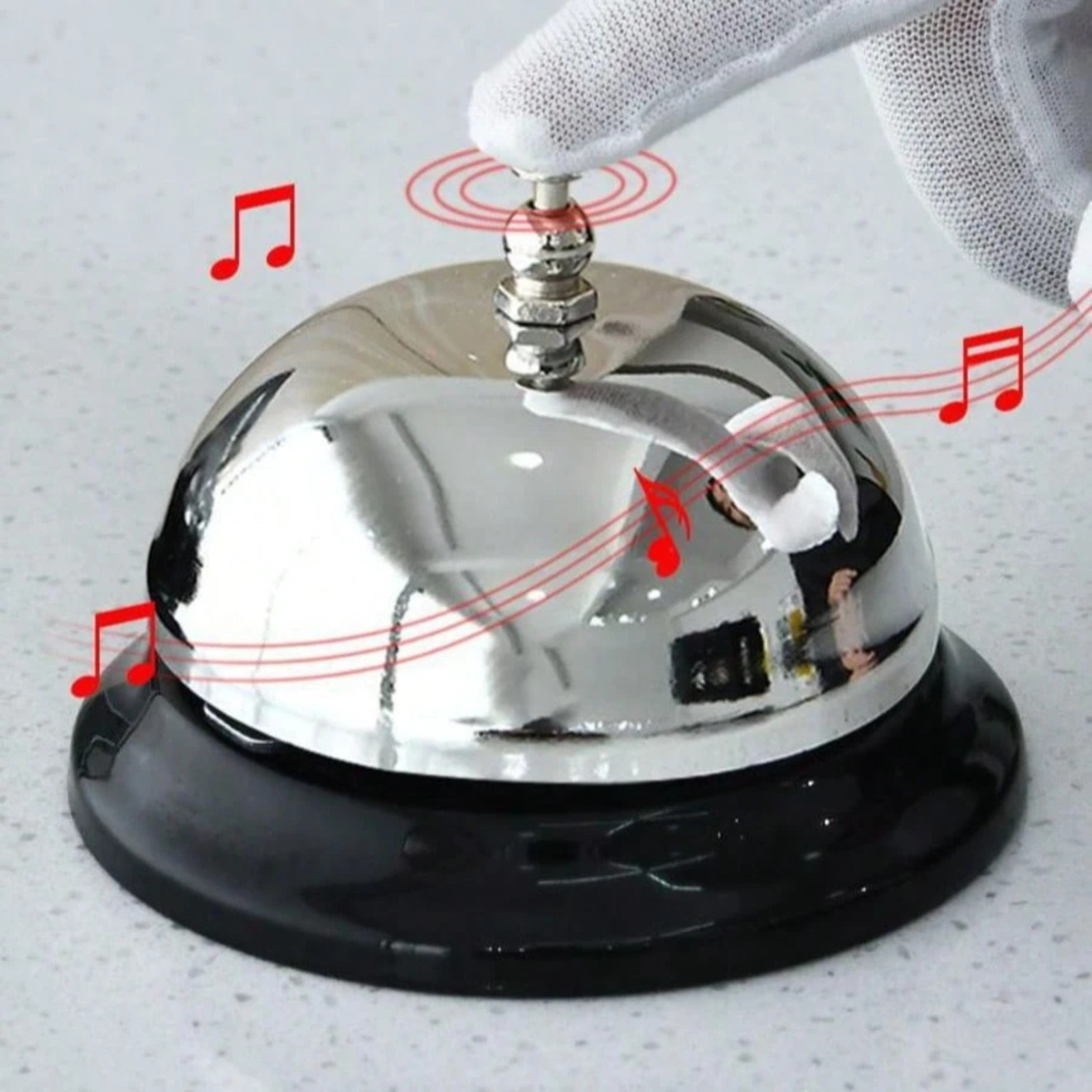 Desk Ring Bell Reception Counter Service Metal Call Bell Dog Training Buzzer UK