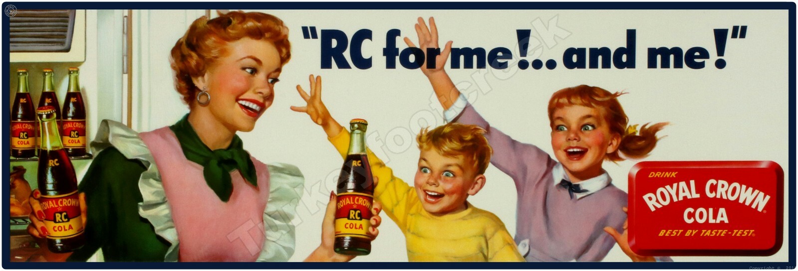 Royal Crown Cola “RC For Me” 6″ x 18″ Metal Sign