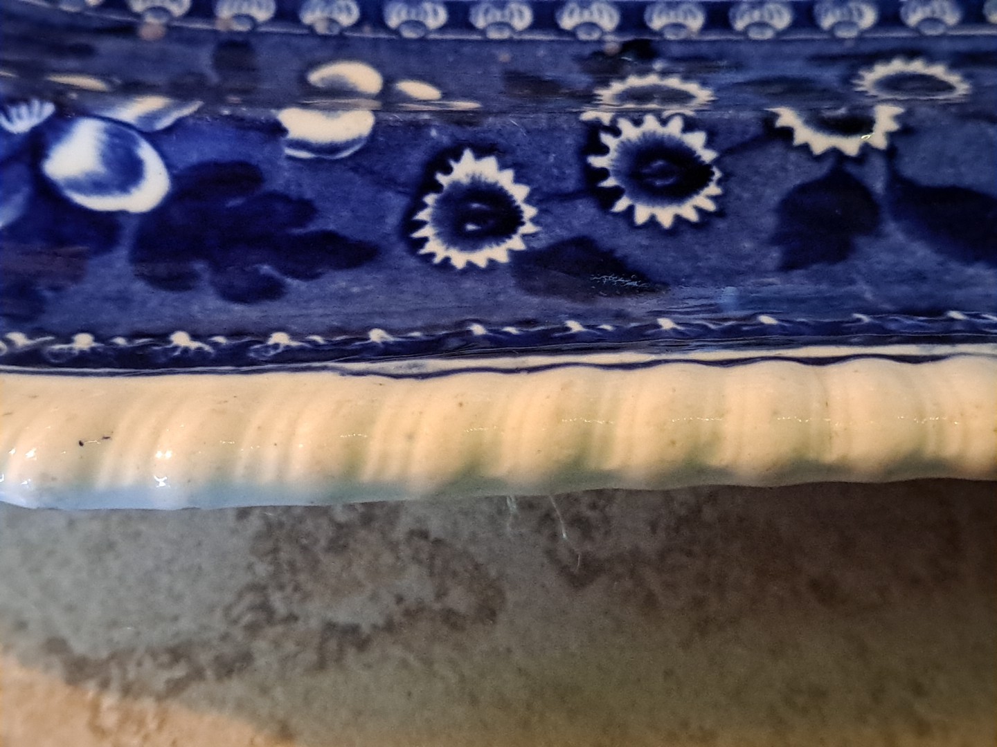 Copeland SPODE Serving MEAT Platter Spode’s TOWER FLOW BLUE COBALT 17″ LARGE