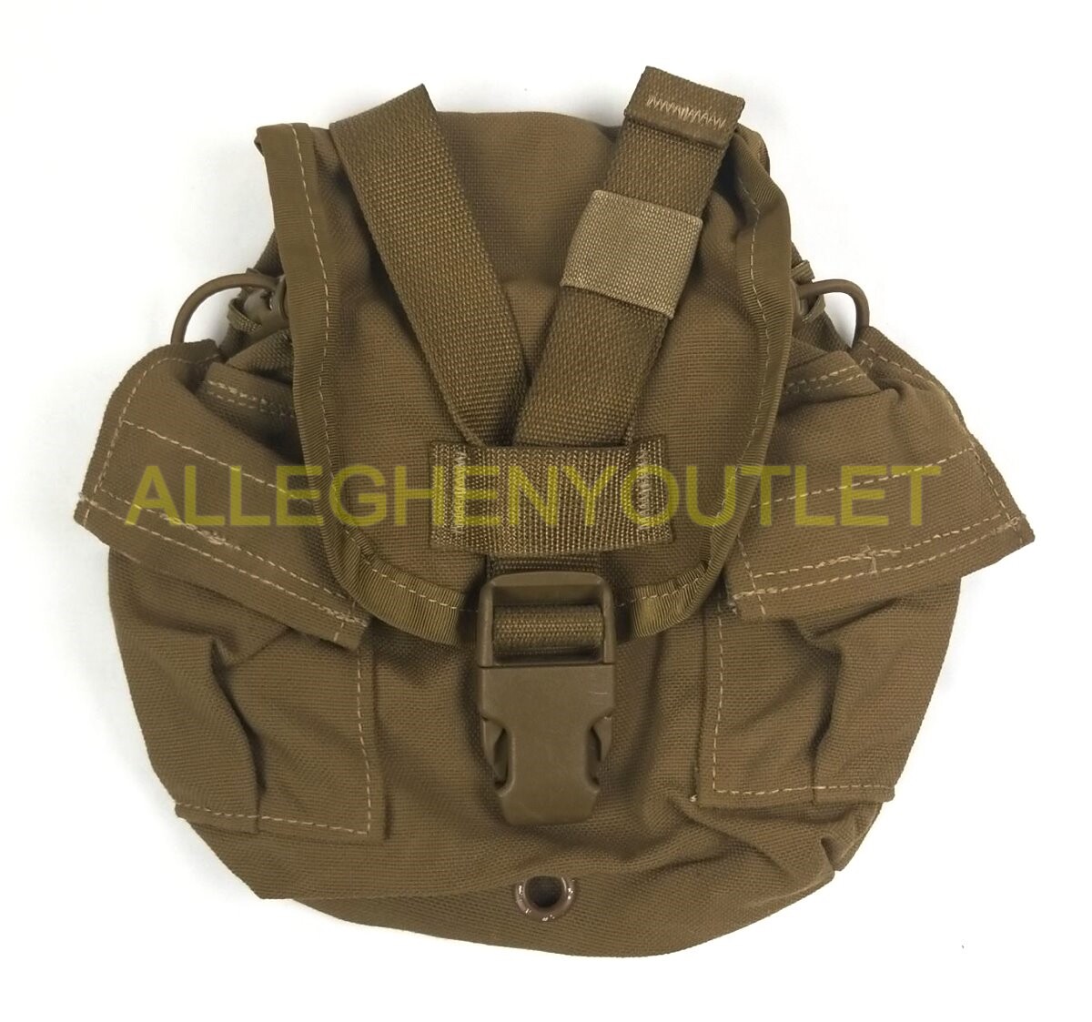 US Military USMC 1 QT MOLLE Coyote Brown CANTEEN COVER Carrier Utility Pouch EXC