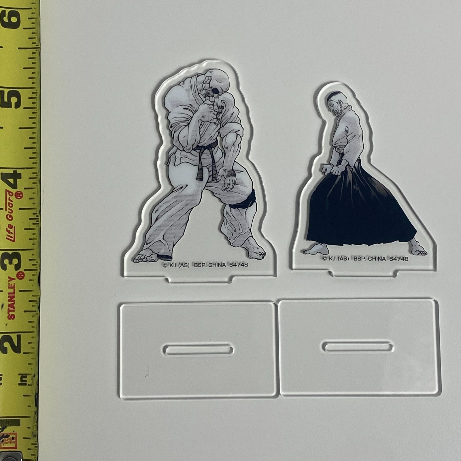 Bandai Kuji Baki Changed w/ One Fist Prize G Acrylic Stand Set Doppo & Gouki