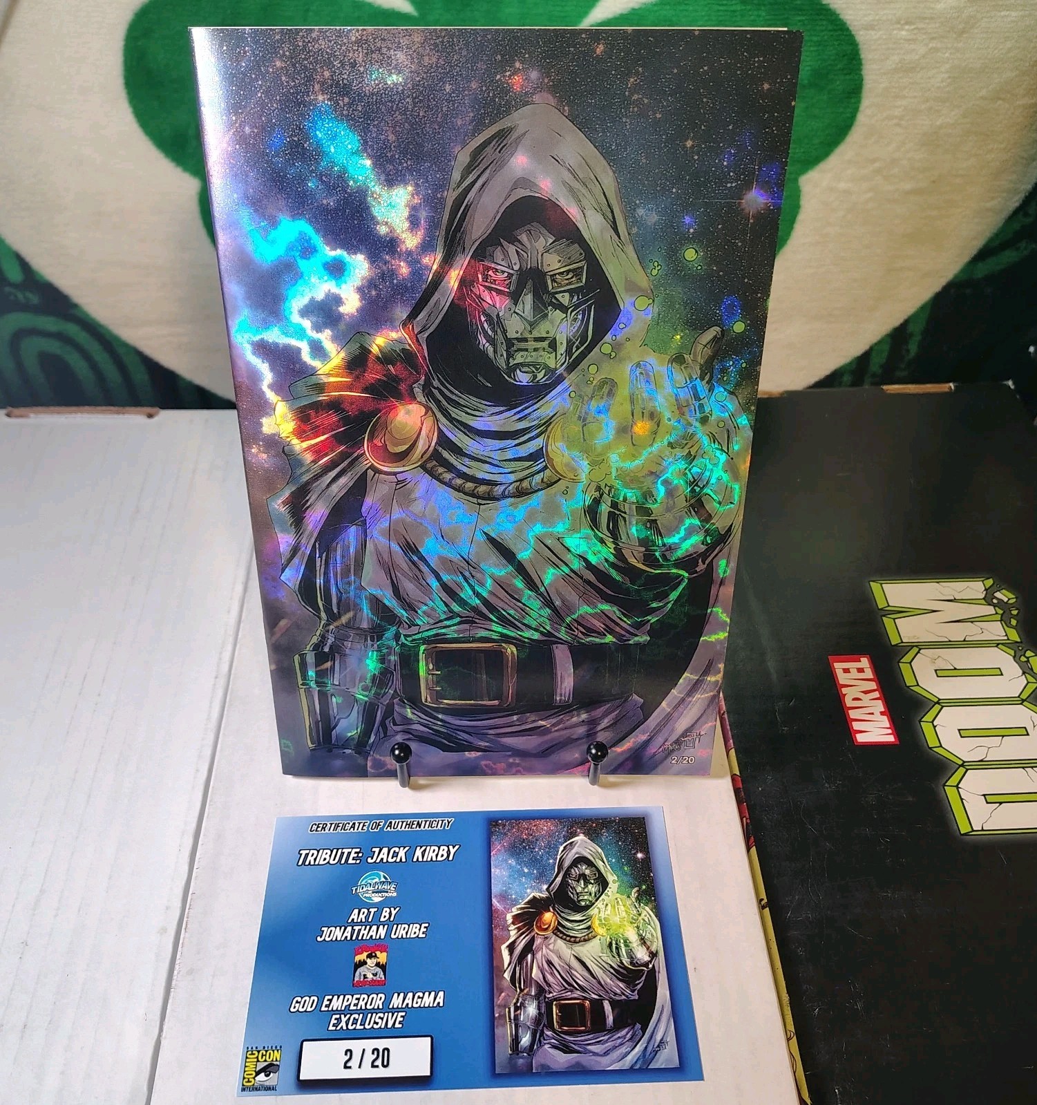 Tribute: Jack Kirby Lmtd. 20! Dr. Doom God Emperor Foil Comic.