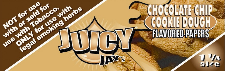 Juicy Jay’s Chocolate Chip Cookie Dough 1 1/4 Rolling Papers Free USA Shipping!