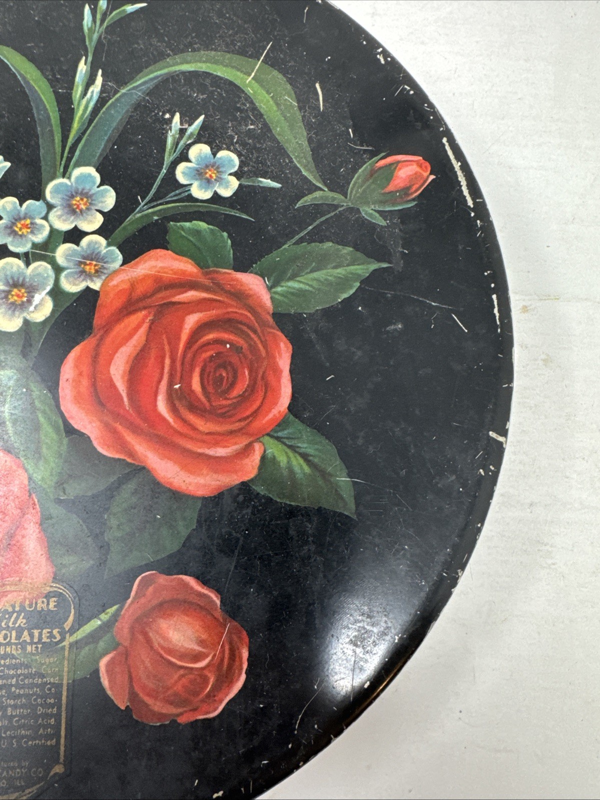 Vintage Buttons Lot 3+ lbs Mixed Materials Shapes Sizes Colors in Chocolate Tin