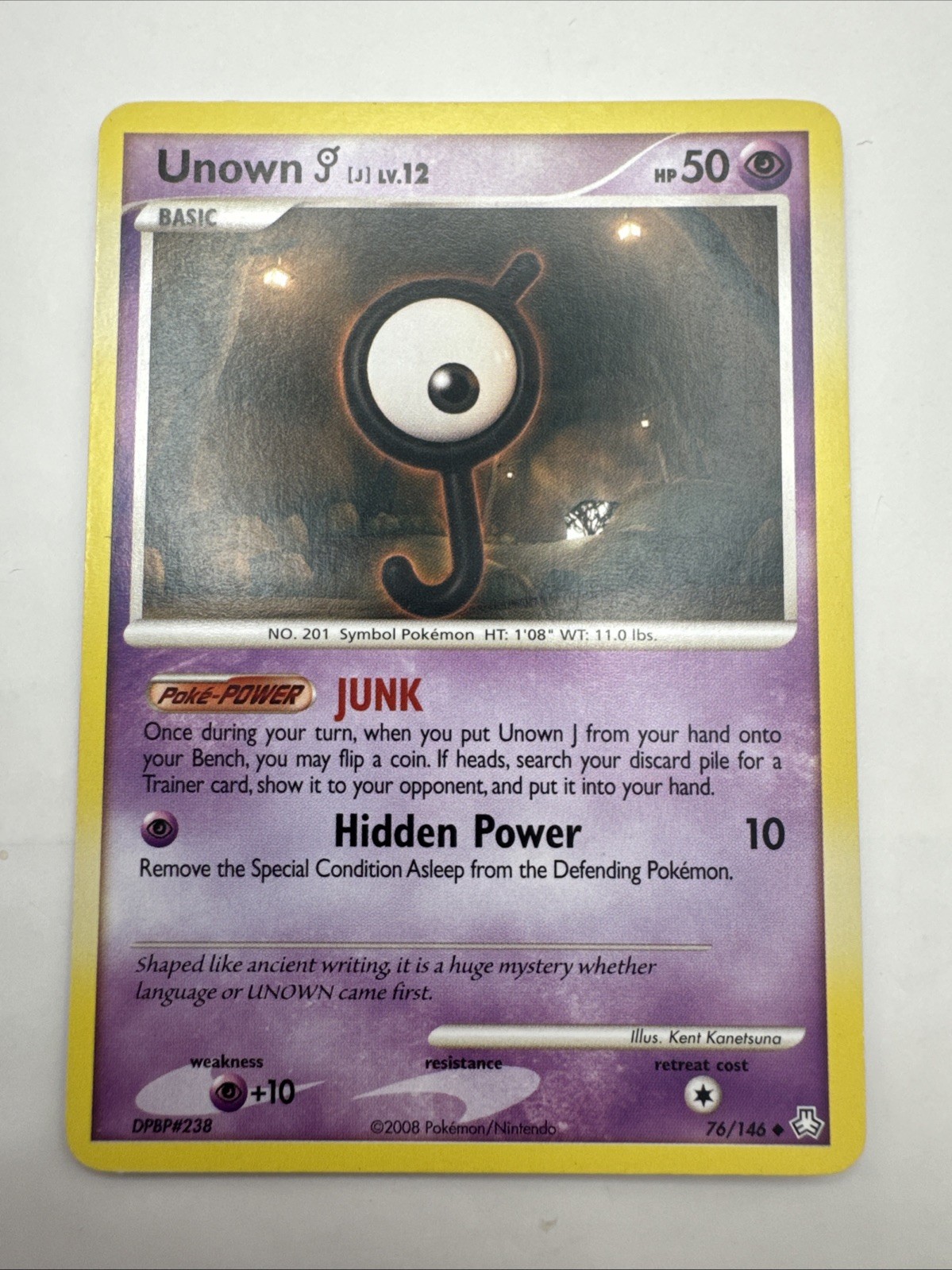 Pokémon TCG Unown J Legends Awakened 76/146 Regular Non-Holo Uncommon Nintendo