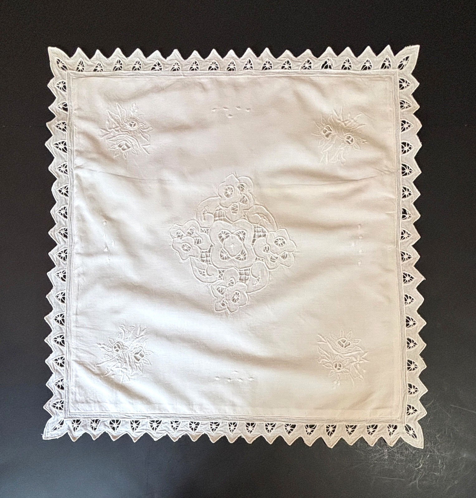 For LISA Only Battenburg Lace Throw Pillow Cover 17″ Square Romantic Cottagecore