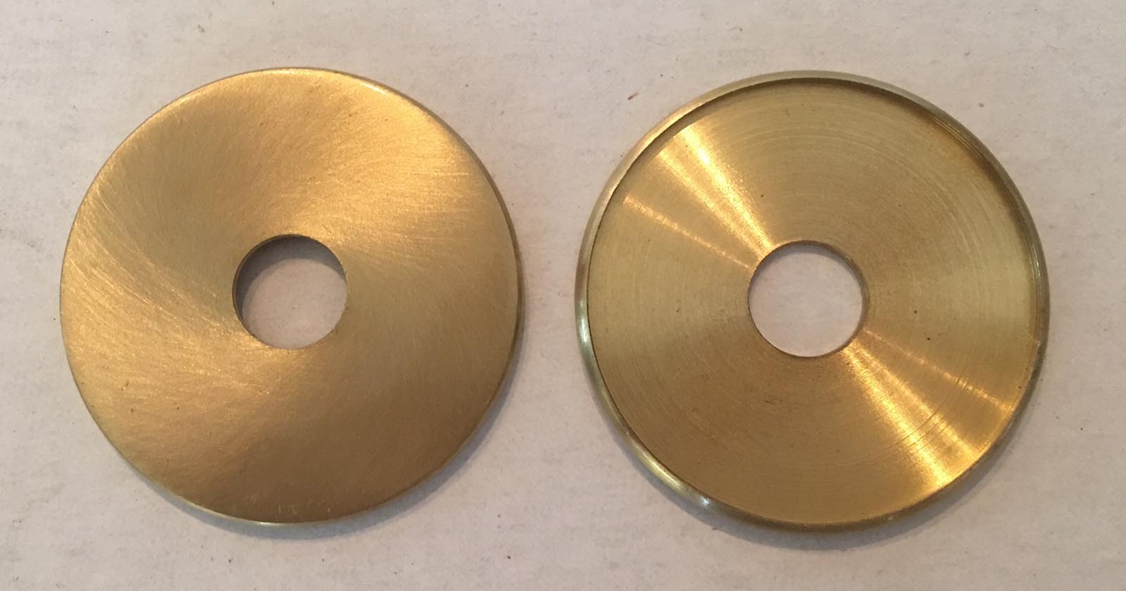 1-3/4 SOLID BRASS turned CHECK RINGS unfinished slips 1/8IPS (3/8″ hole)