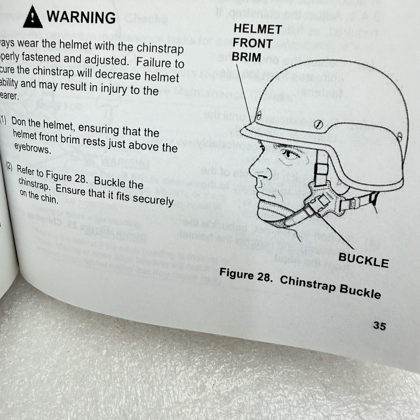 Technical Operator’s Manual Instruction Booklet for Lightweight Helmet LWH