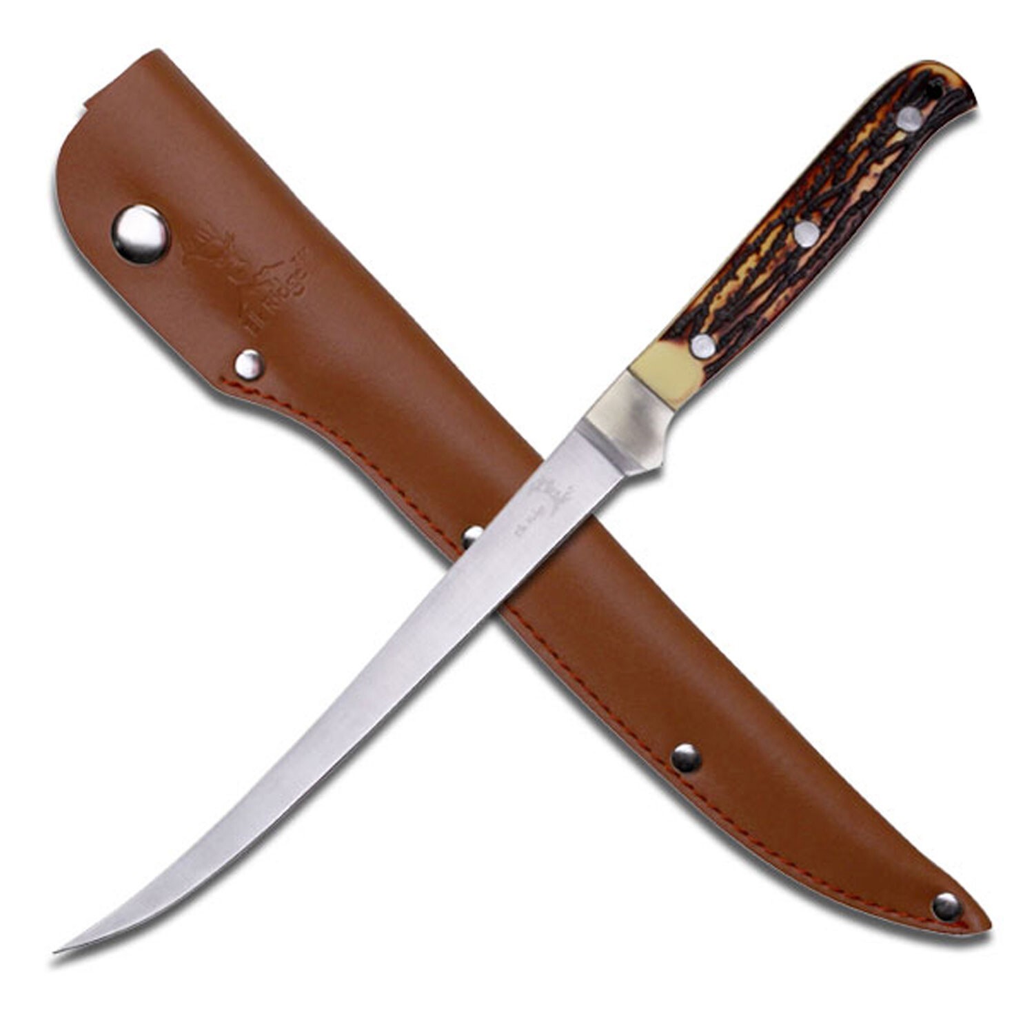Elk Ridge Fixed blade Fillet knife Full Tang 12.25″ Overall POM Handle ER-146