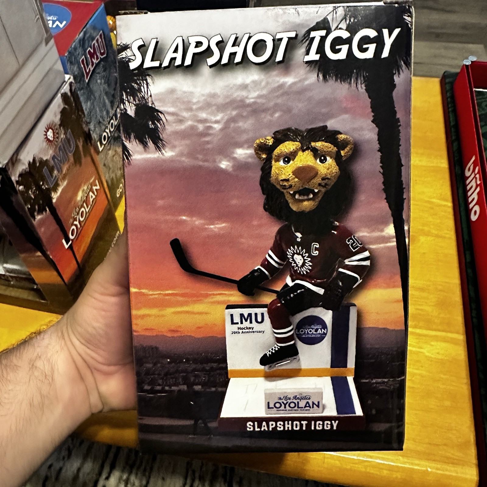 LMU Loyola Marymount University Lions Slapshot Iggy Bobble Head NIB Limited Rare