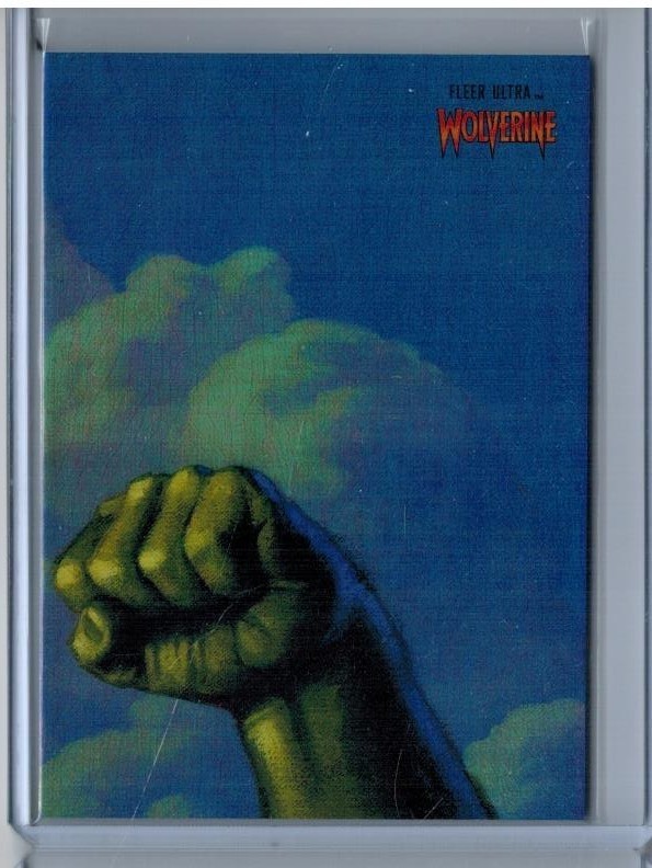 2023 FLEER ULTRA MARVEL WOLVERINE HULK 3X3 INSERT PUZZLE 3 OF 9