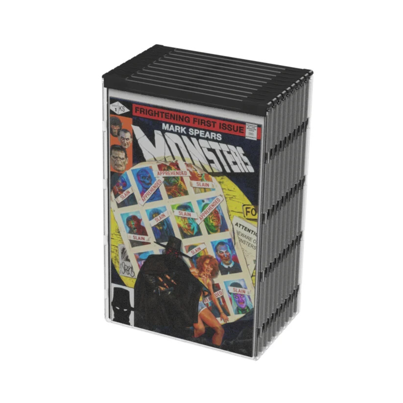10 Current Modern ComicCapsule Black Comic Book Plastic Protector UV Protection
