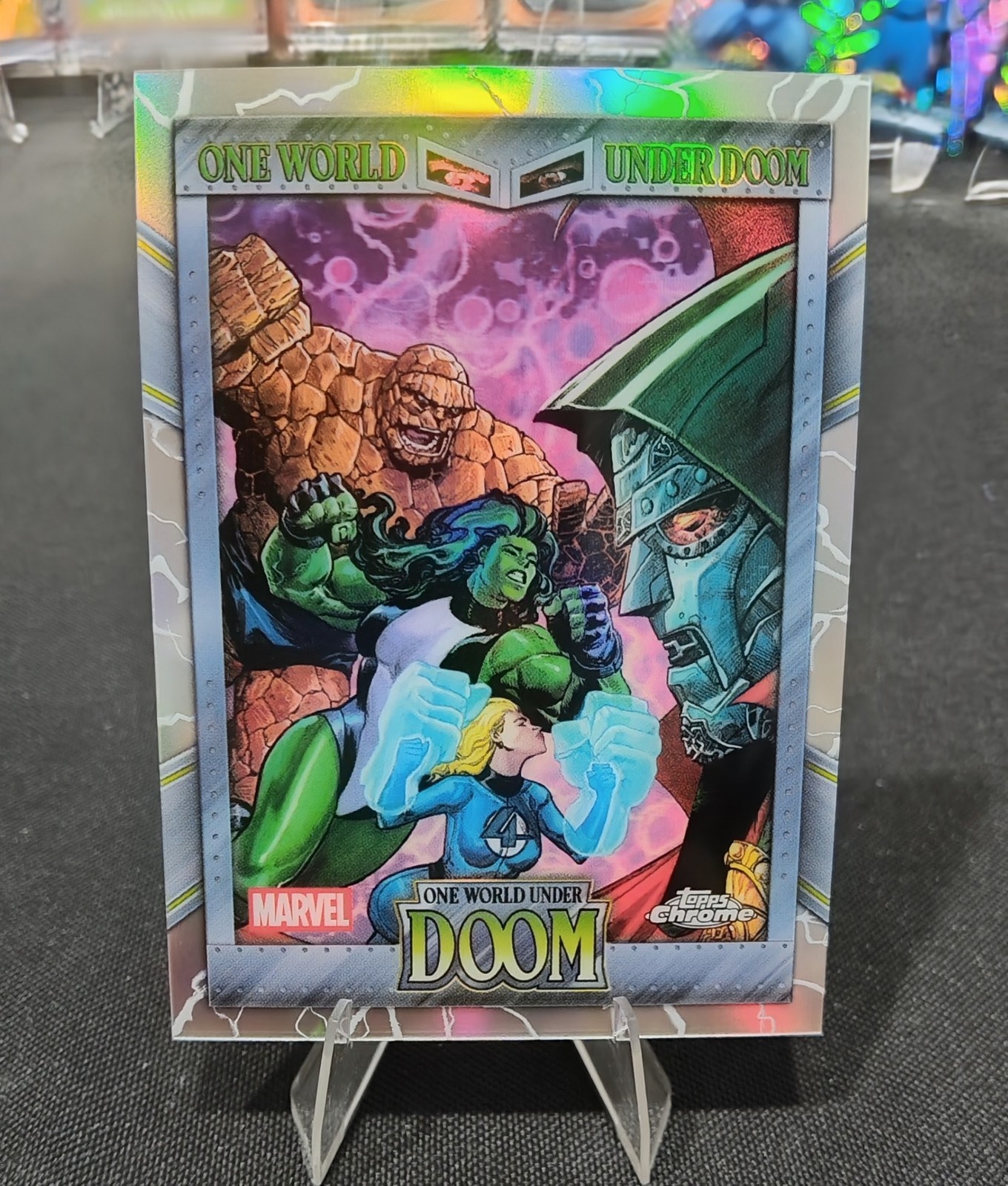 Topps Chrome Marvel 2026 One World Under Doom Hologram Insert OW-05