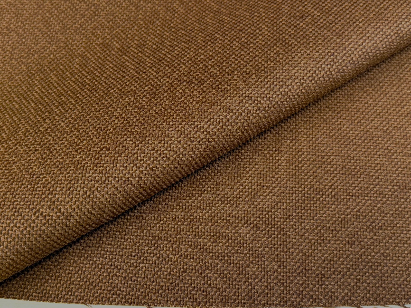 5.6+ yds Heman Miller Hopsak by Alexander Girard Sienna Brown Upholstery Fabric