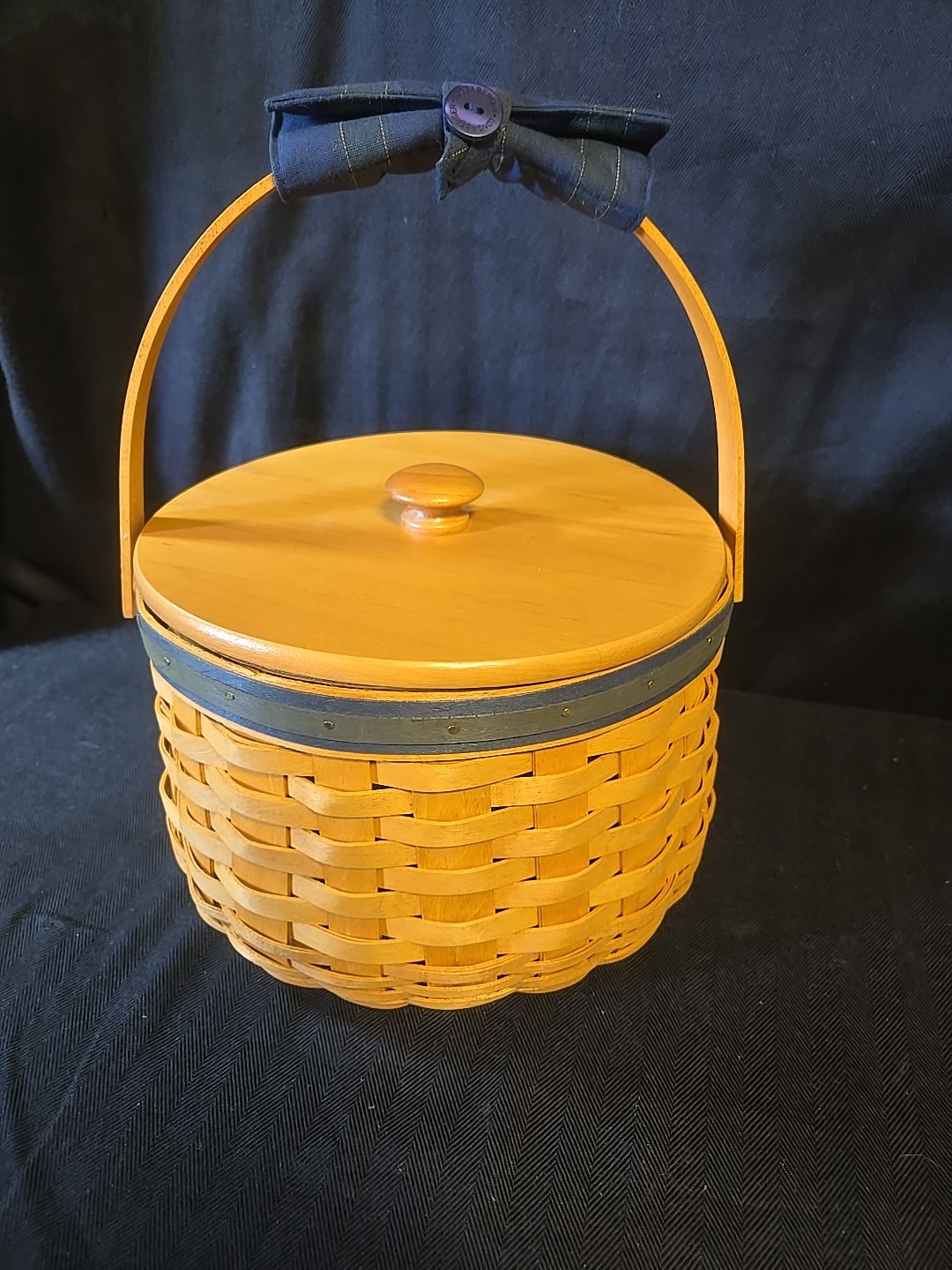 2001 Collectors Club Sewing Circle Basket Combo w/ Plastic Protective Liner NOS