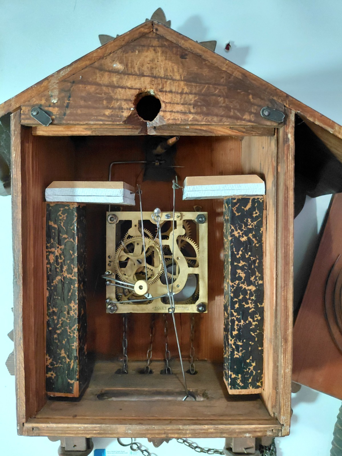 Antique Railroad cuckoo clock