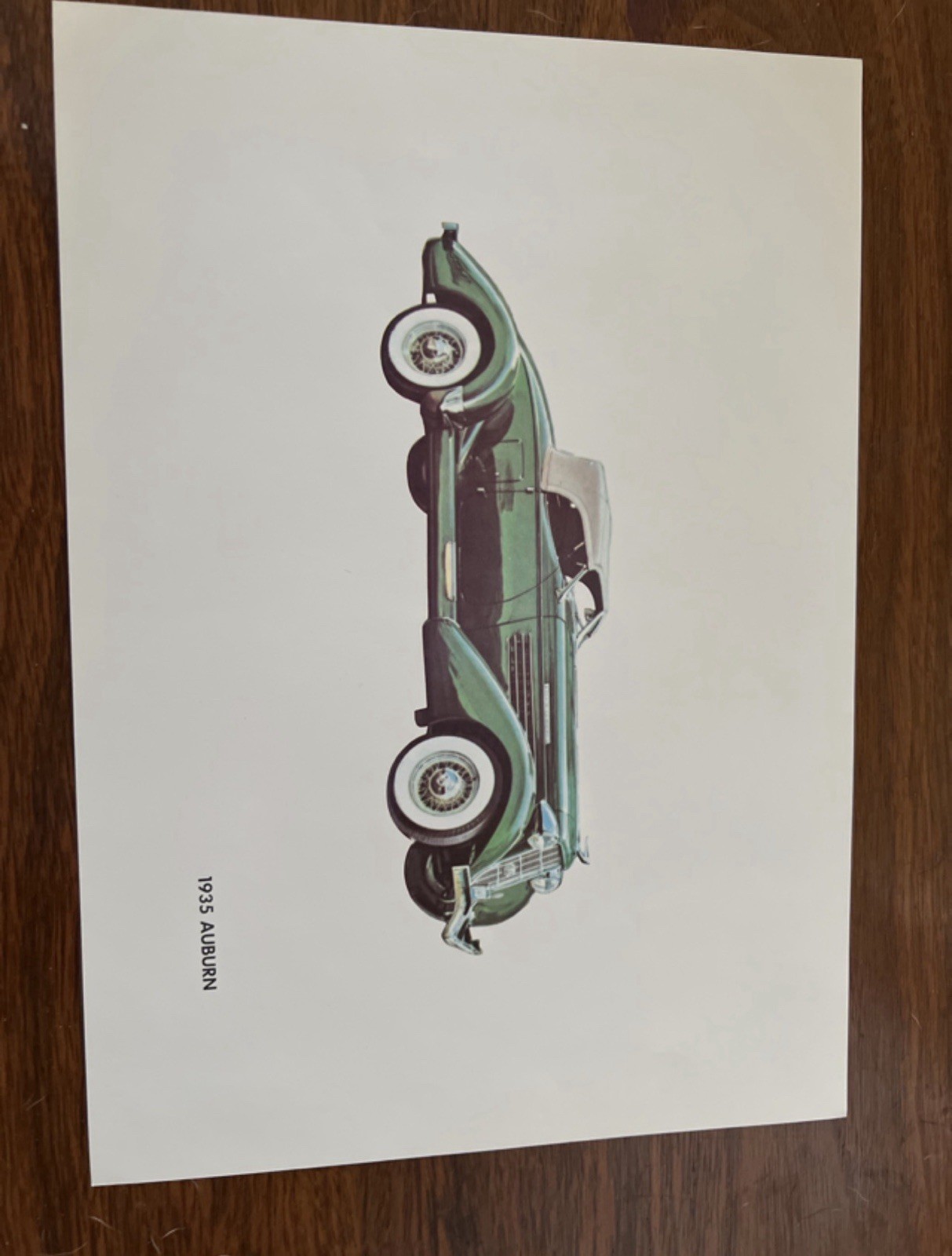 Classic Car Print Set – 1930 Packard, 1935 Auburn, 1937 Cord, 1934 Duesenberg