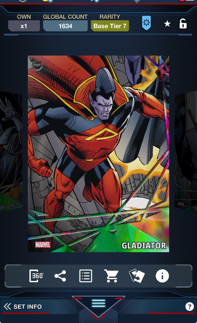 Topps Marvel Collect 2021 Base Series 2 Diamond Tier 7 – Gladiator