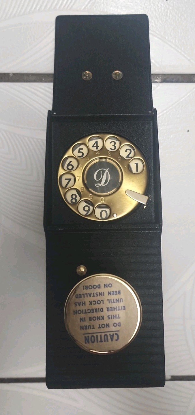 Dialoc Keyless Entry Door Lock Rotary Dial Combination READ DESCRIPTION RARE