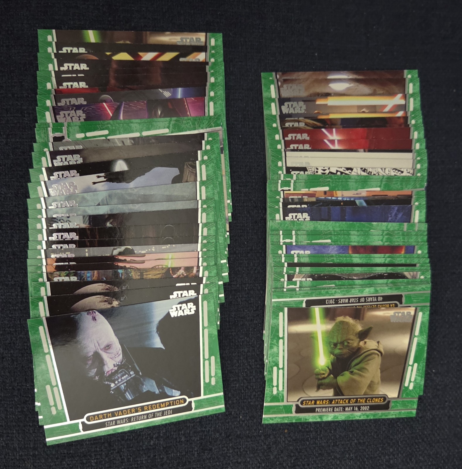 You Pick 2017 Star Wars 40th Anniversary GREEN PARALLEL Card U-pick