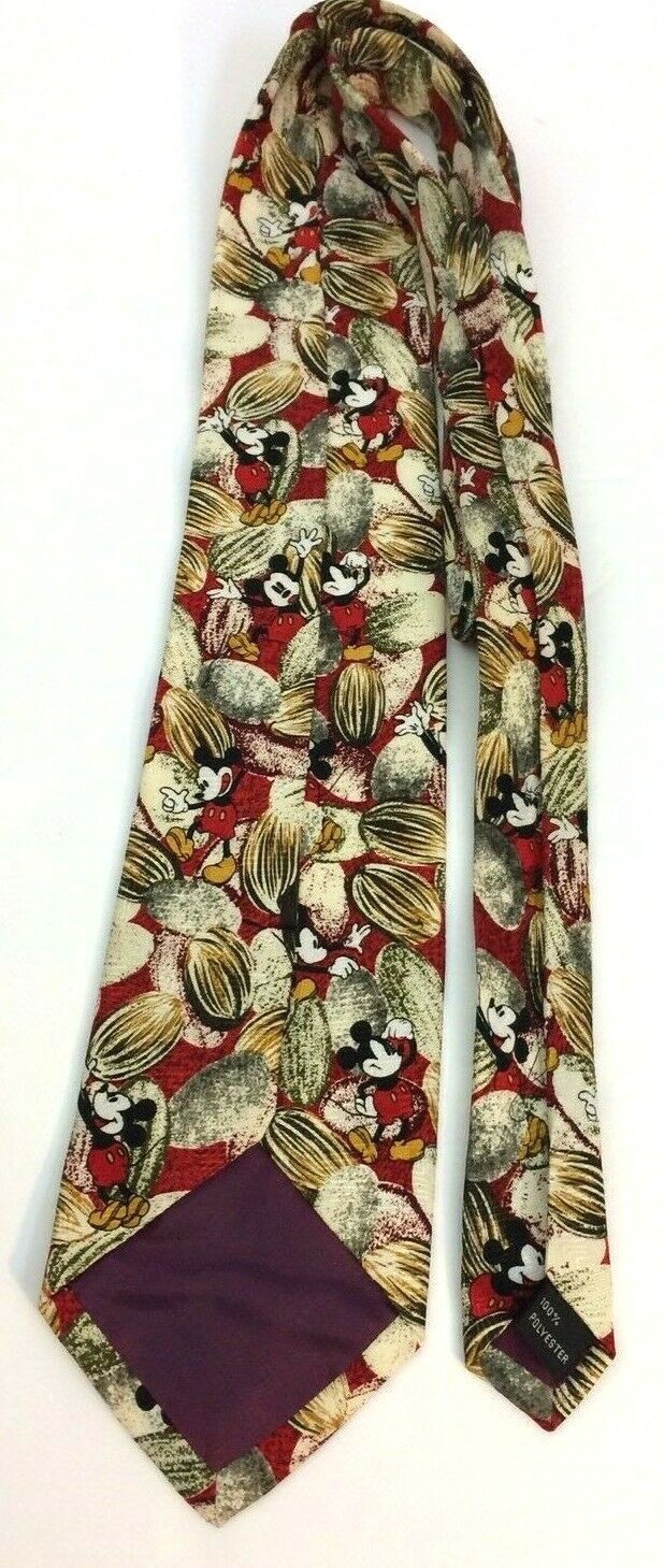 Mickey Mouse 100% Polyester Tie 58 inches Long 4 inches Wide