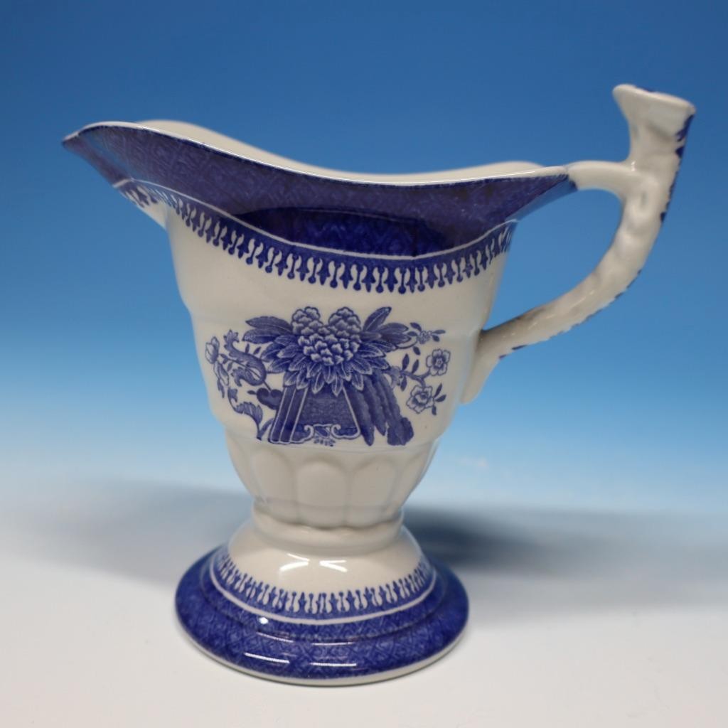 Copeland Spode China – Fitzhugh Blue Fine Stone – Creamer – 4½ inches