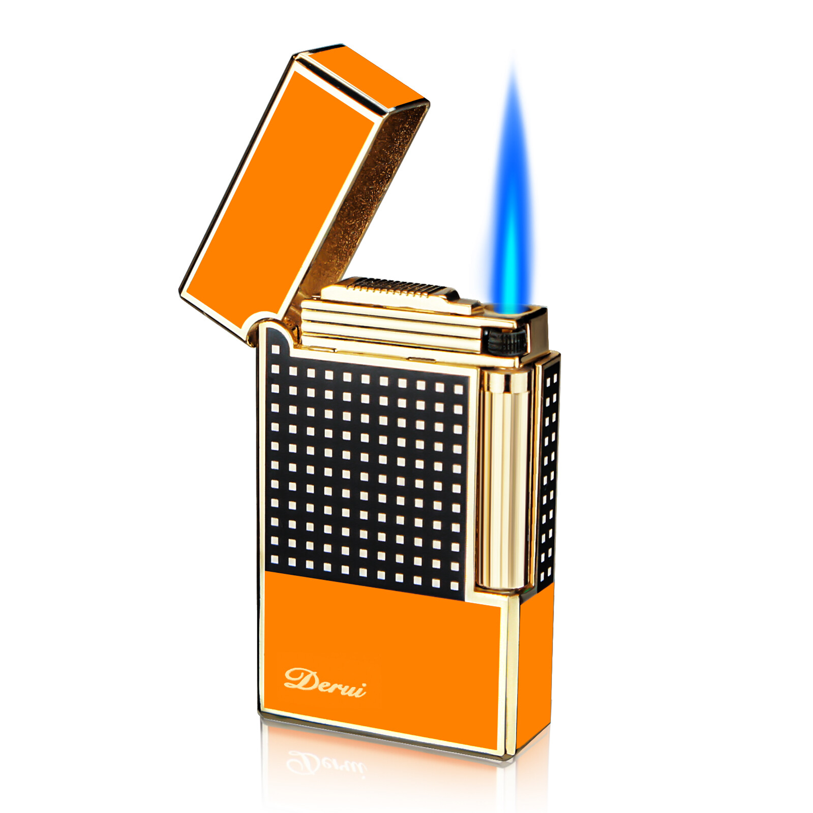 Cigars Torch Lighter Jet Flame Butane Cigar Lighter with Cigar Punch & gift box