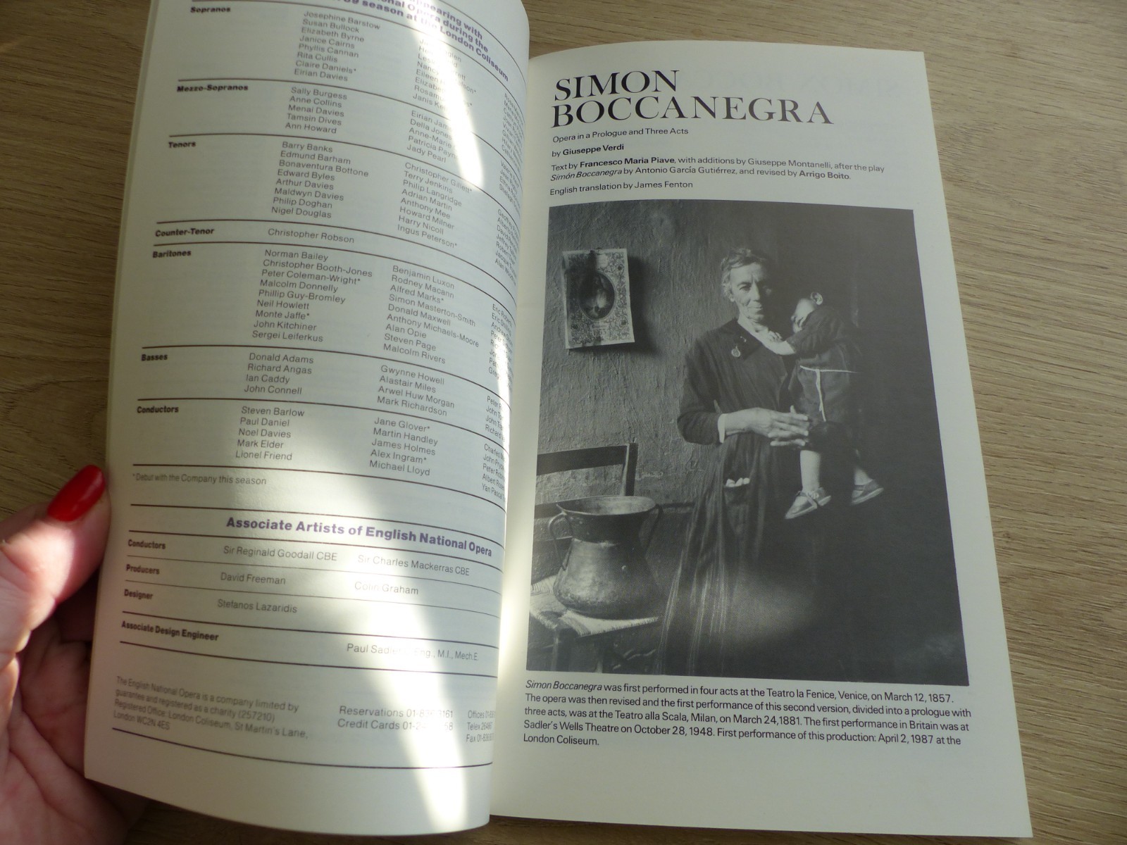Opera Programme Bundle – ENO, WNO, Royal Danish Opera – 4 Programmes