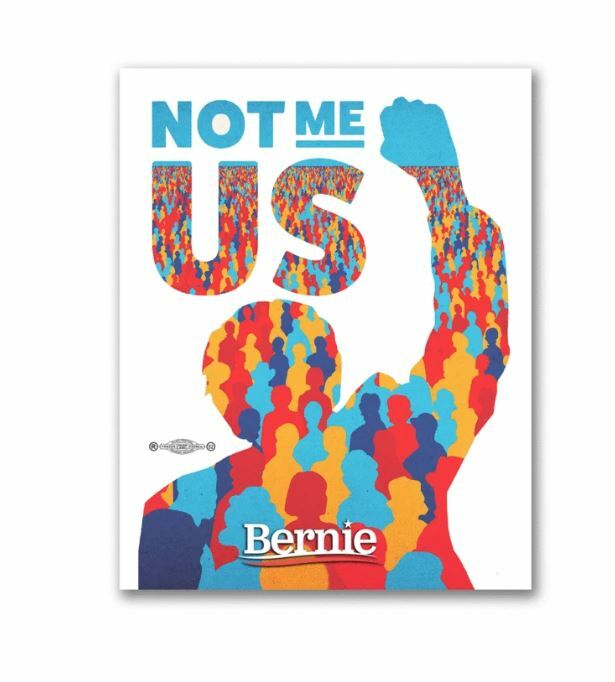 Bernie Sanders 2024 For President Not Me US Bumper Sticker Decal