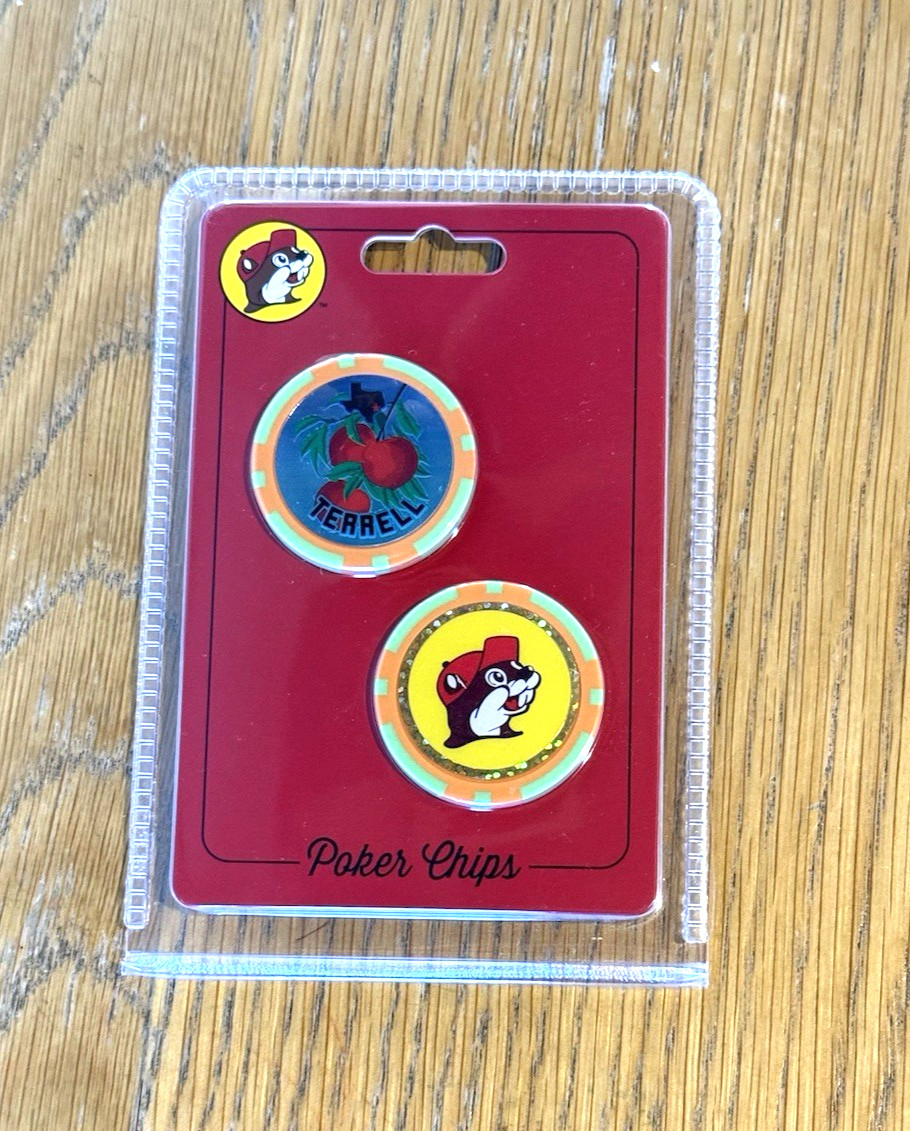 Buc-ee’s Collectible Poker Chips Store Specific- Terrell, Texas – New 2 Pack