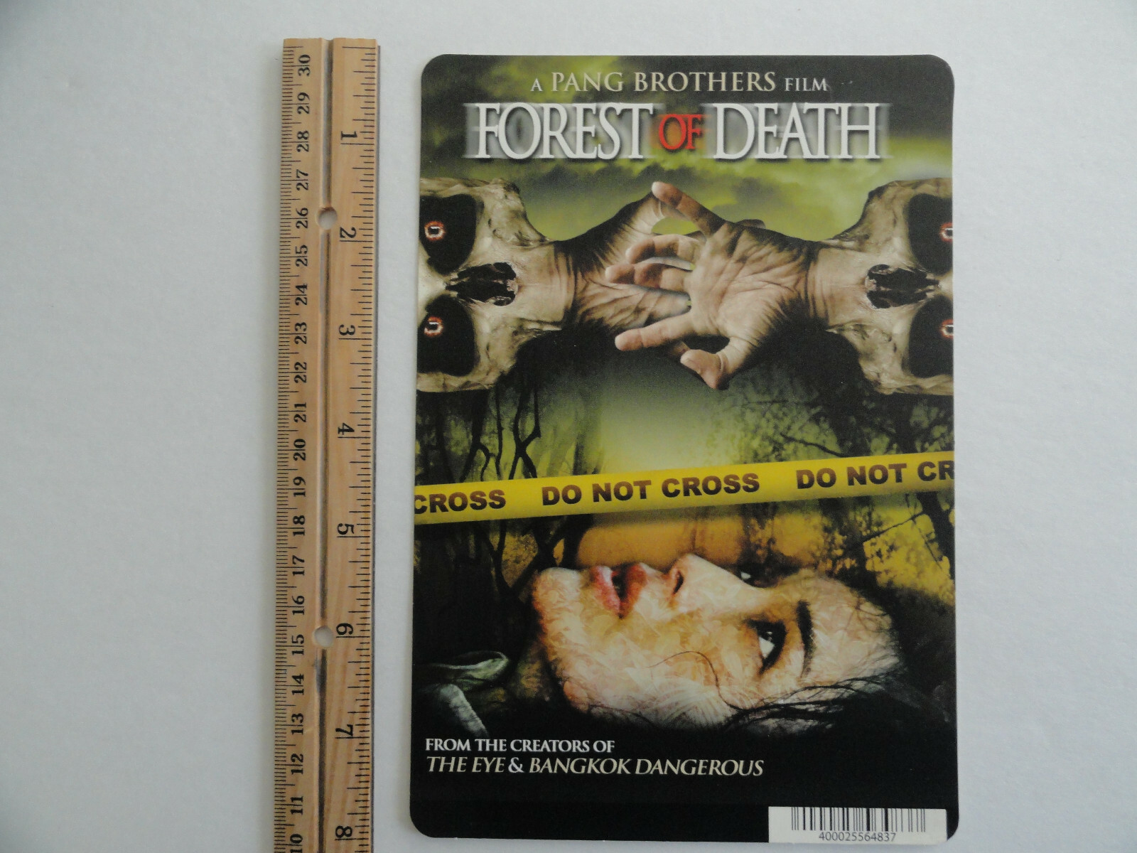 FOREST OF DEATH – PAN BROTHERS – BLOCKBUSTER VIDEO BACKER CARD 5″X8″ NO MOVIE
