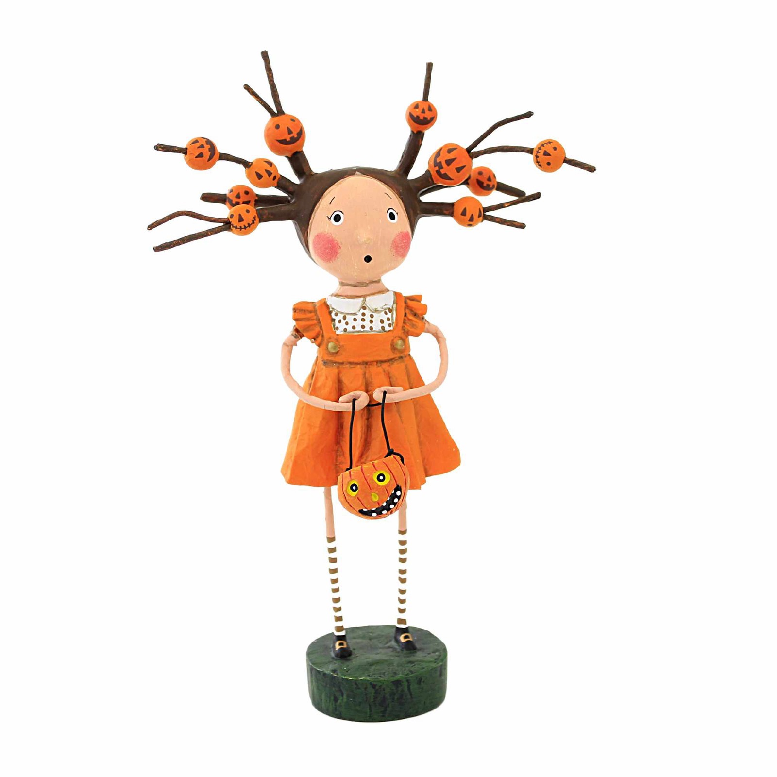 Lori Mitchell 7.50In Twiggy, Polyresin, Halloween Fall Pumpkins 15527