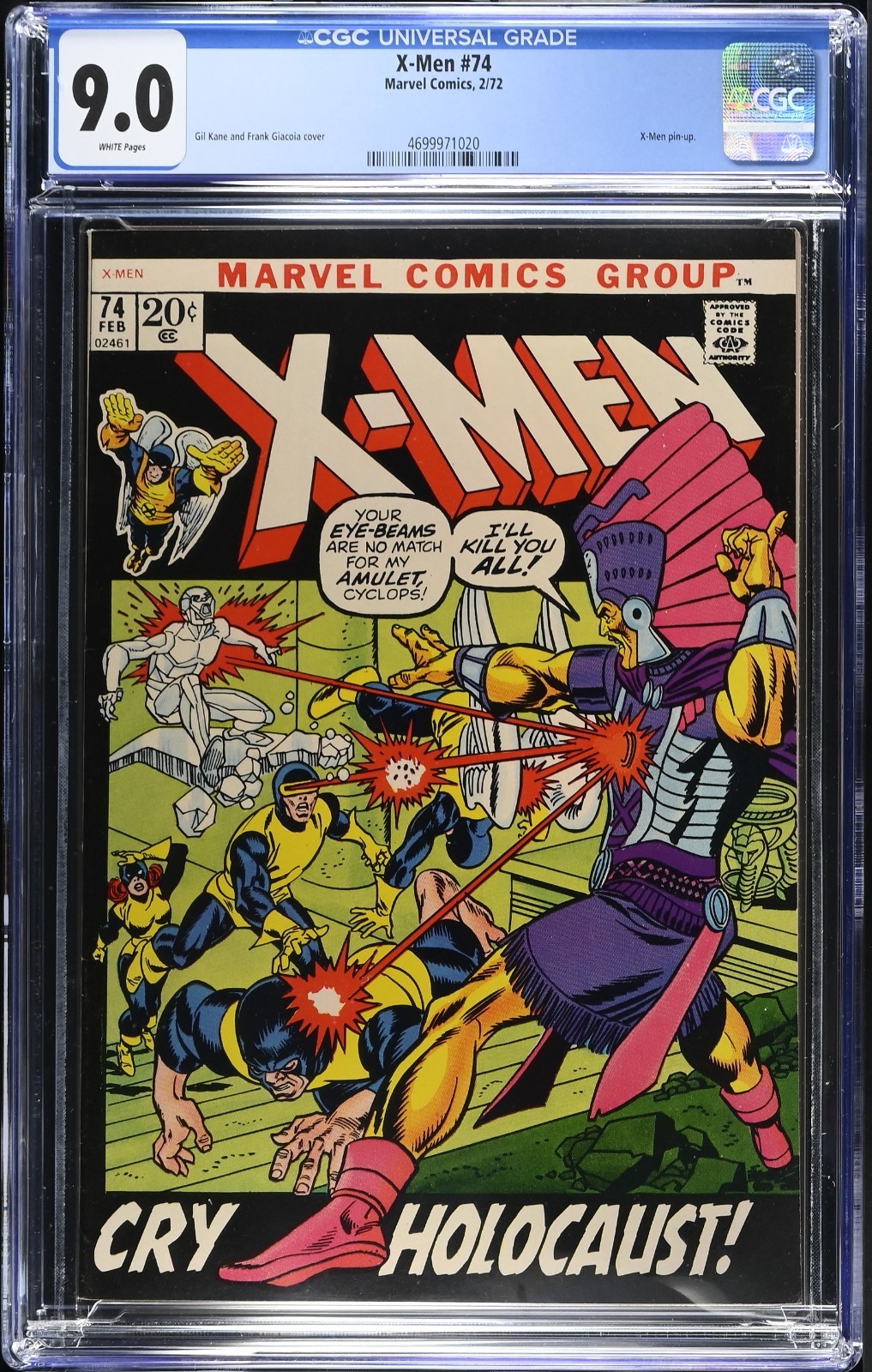 X-Men #74 CGC Graded 9.0 (1972) Gil Kane & Frank Giacoia Cover Marvel Comics