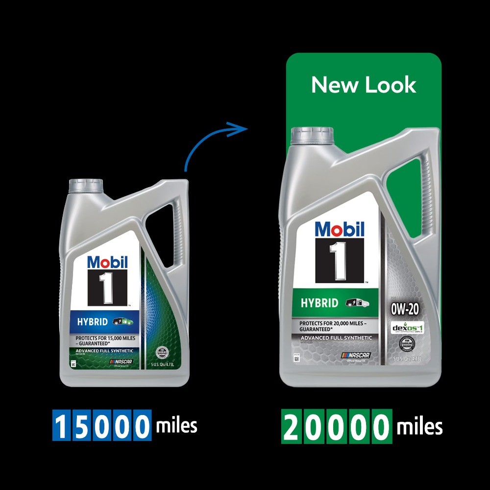 Mobil 1 Hybrid 0W-20 Advanced Full Synthetic Motor Oil, 1 Quart