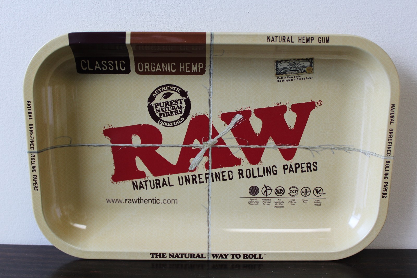RAW Small Metal Rolling Tray Vintage Style~7×11 Used Discount Sale