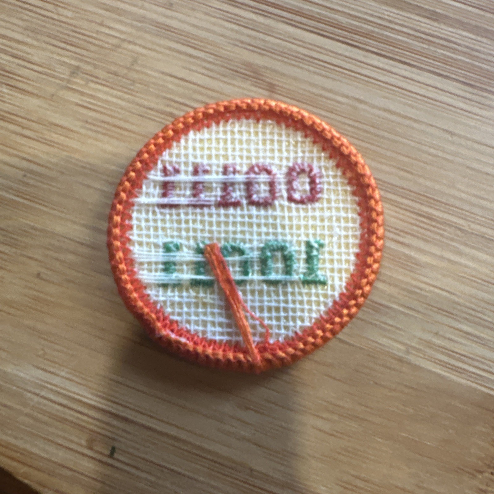 Girl Scout Junior 1980-2001 COMPUTER FUN BADGE Binary Code Internet Patch NEW