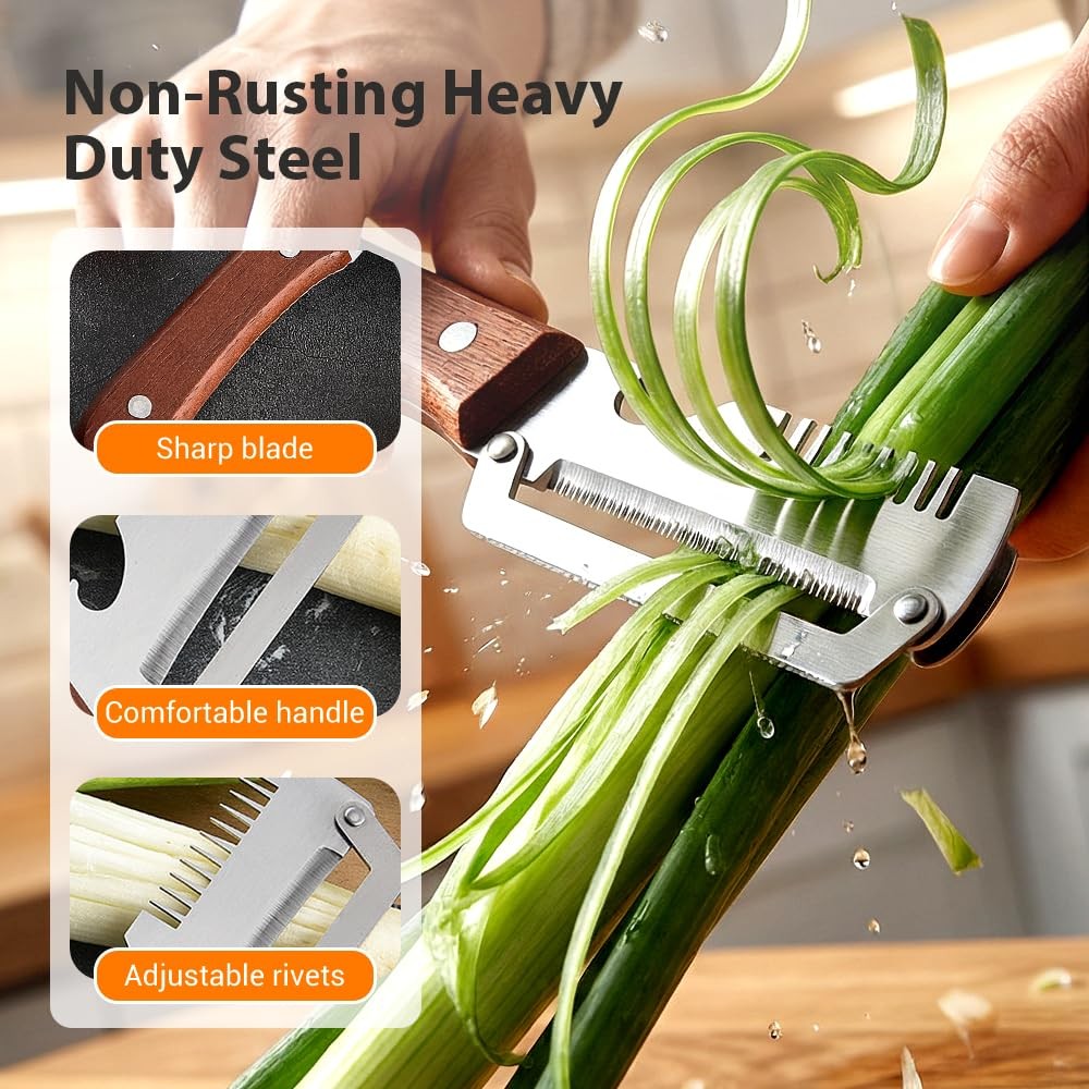 Vegetable Peeler 2026 Upgrade Multifunctional Stainless Steel PeelerVegetable…