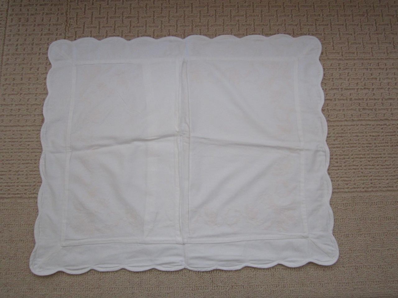 NOS SOURCE PERRIER Collection Cotton Sateen Wheat Embroidered Standard Sham