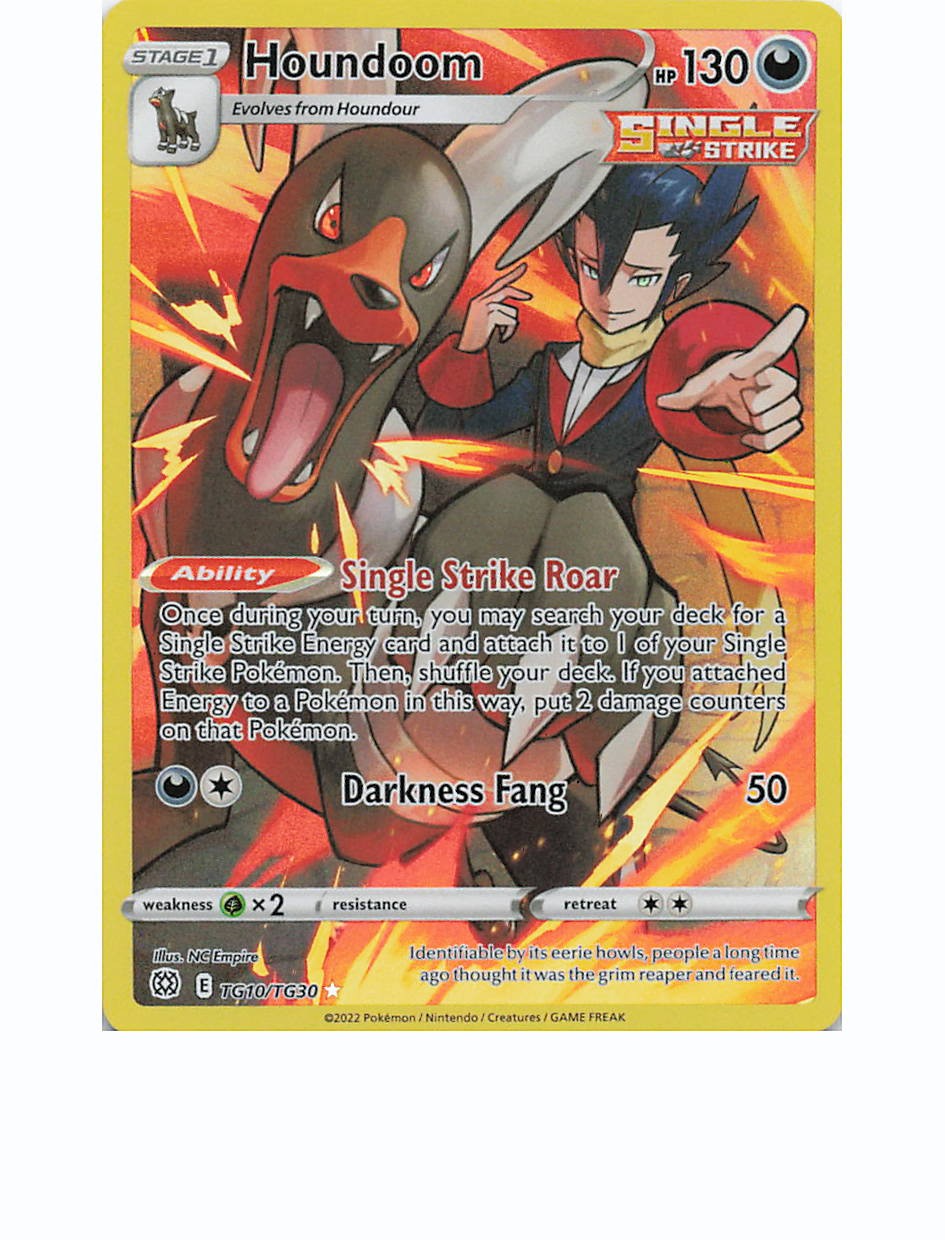 HOUNDOOM TG10/TG30 Holo BRILLIANT STARS TRAINER GALLERY Pokemon Holo NM