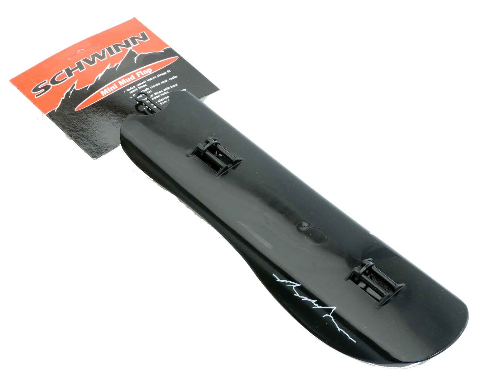 SCHWINN Mini Mud Flap MTB Mountain Bike Fender No-Slip Black NEW NOS