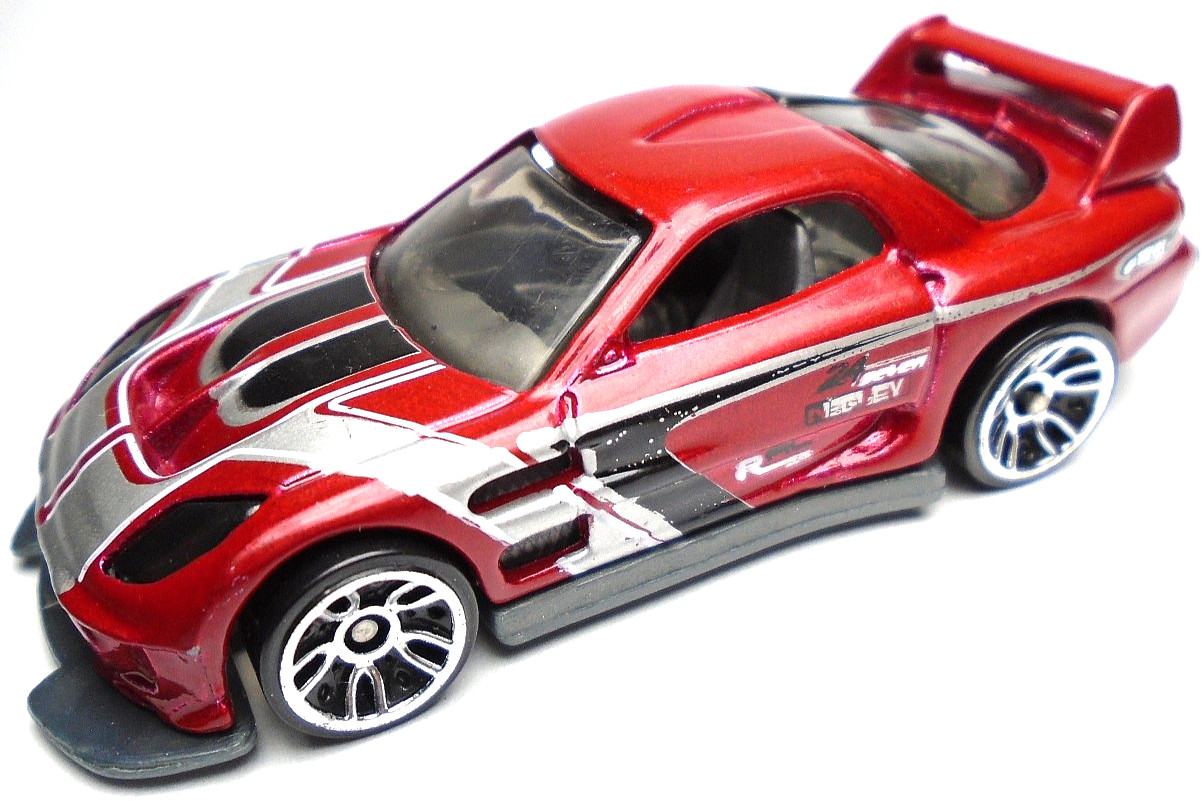 2010 HOT WHEELS NIGHTBURNERZ 24/SEVEN RED 1:64 DIECAST 2 7/8″ CAR BLACK & SILVER