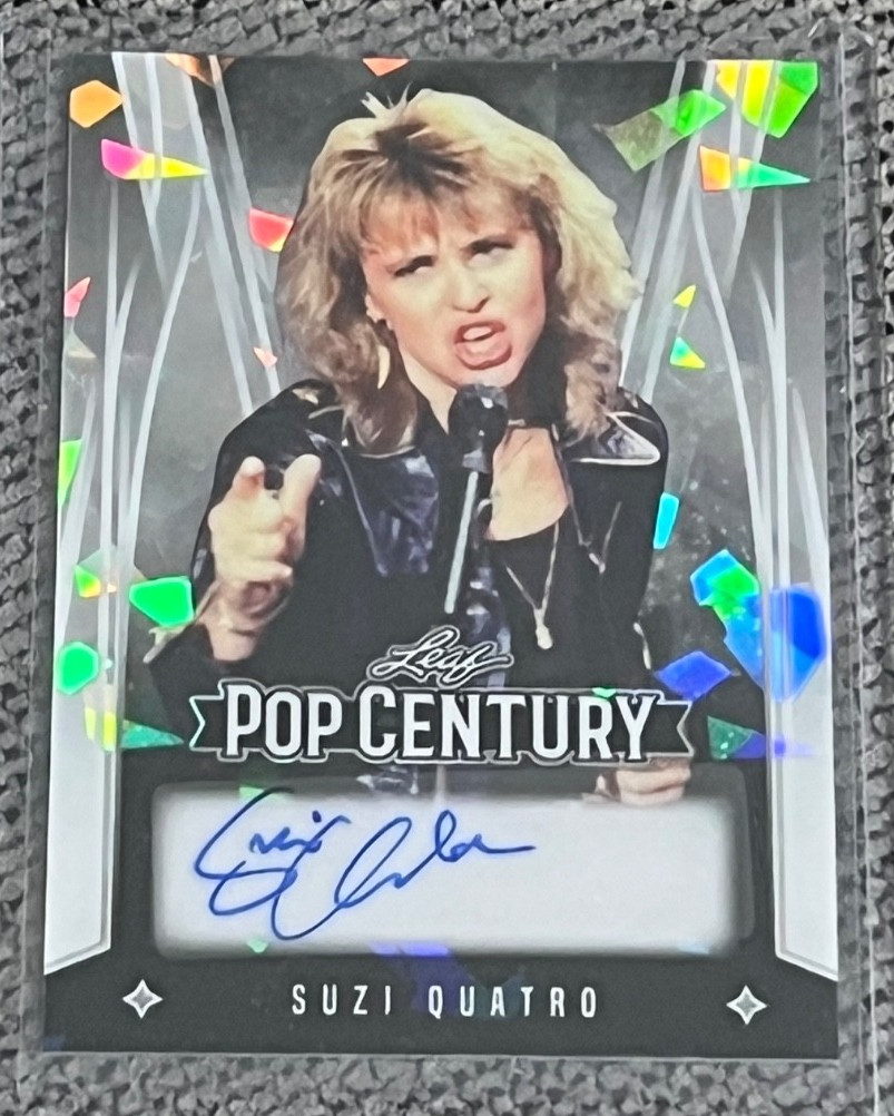 2025 Leaf Pop Century Suzi Quatro Silver Crystals Auto #8/10 – Musician