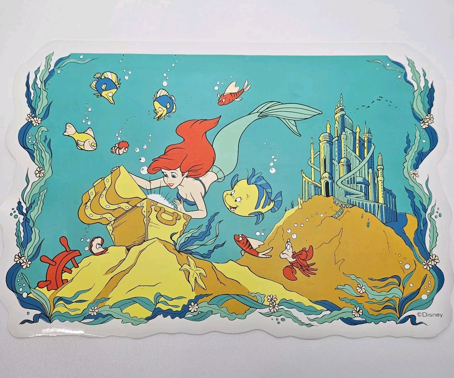 The Little Mermaid placemat 16.5 in x 10 Disney Placemat
