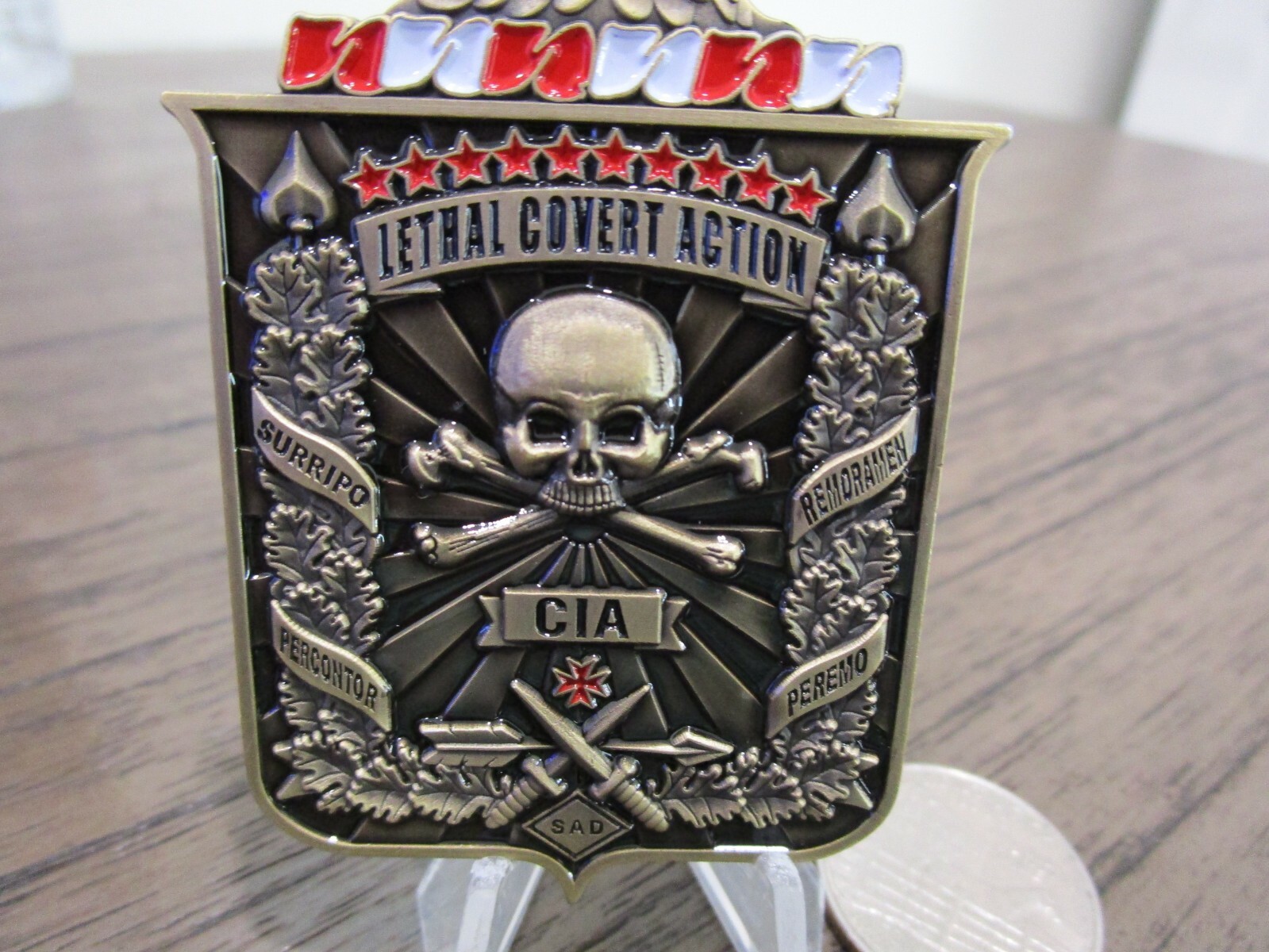 Covert Operations HUMINT Clandestine Paramilitary CIA Challenge Coin