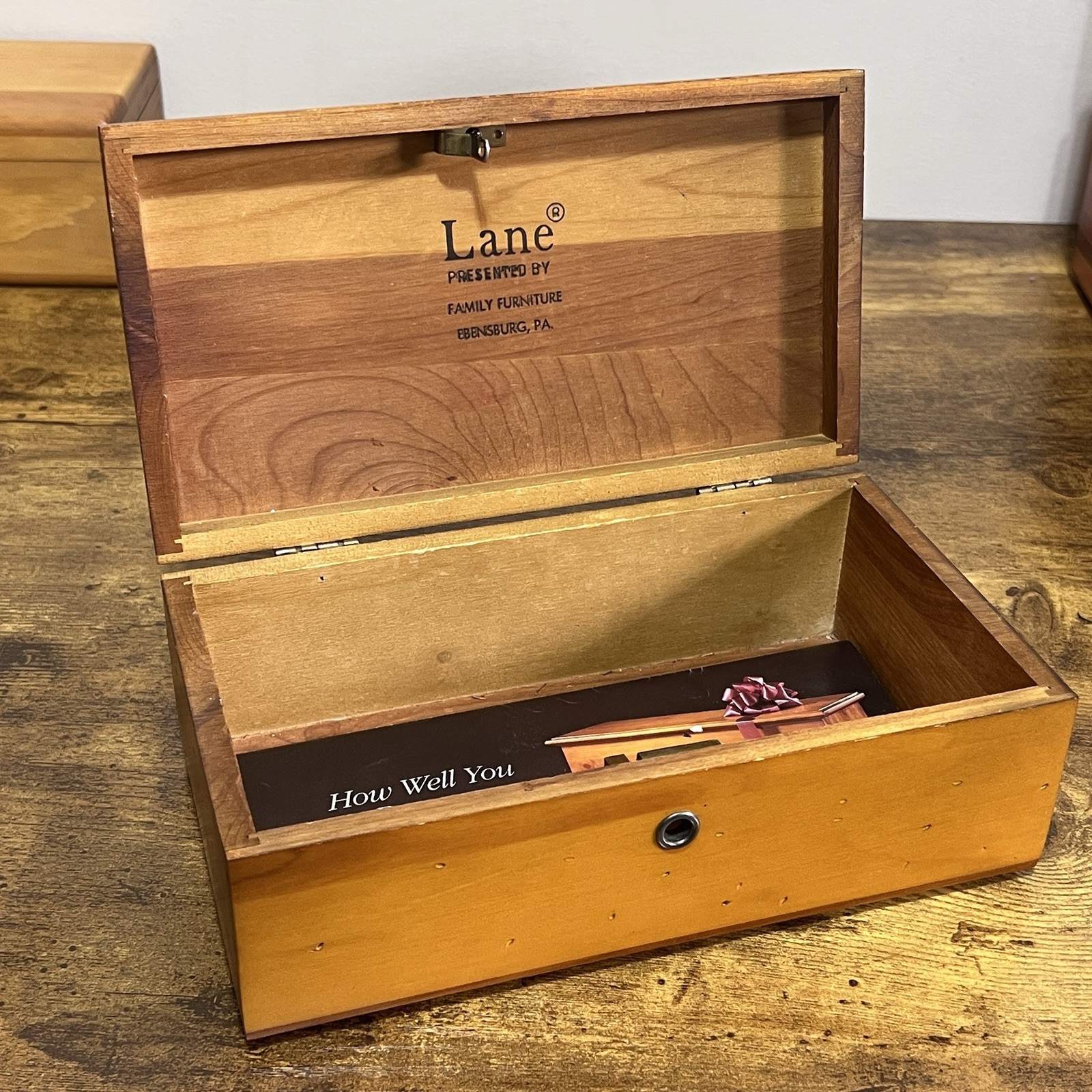 Vintage Lane Mini Cedar Chest Salesmen’s Sample Family Furniture Ebensburg PA