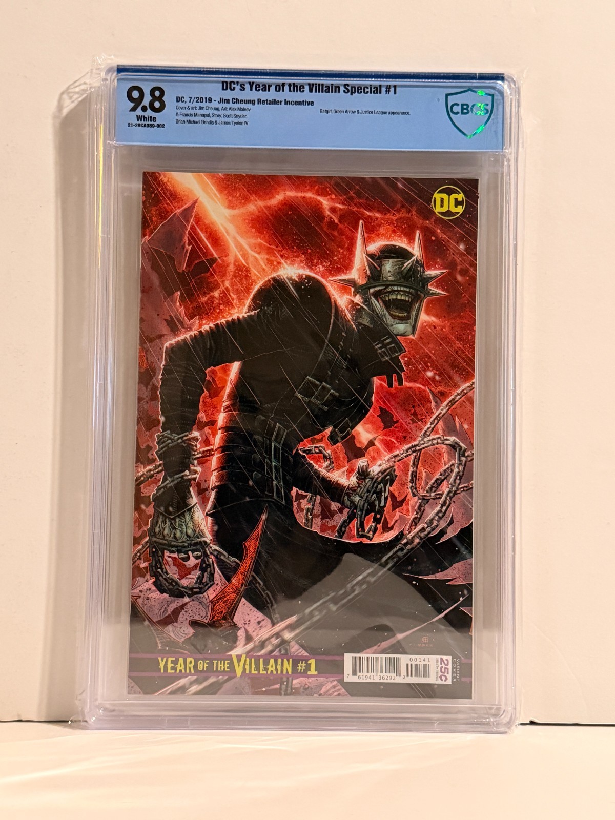 DCs Year of the Villain Special #1 CBCS 9.8 1:500 Variant Batman Who Laughs NM/M