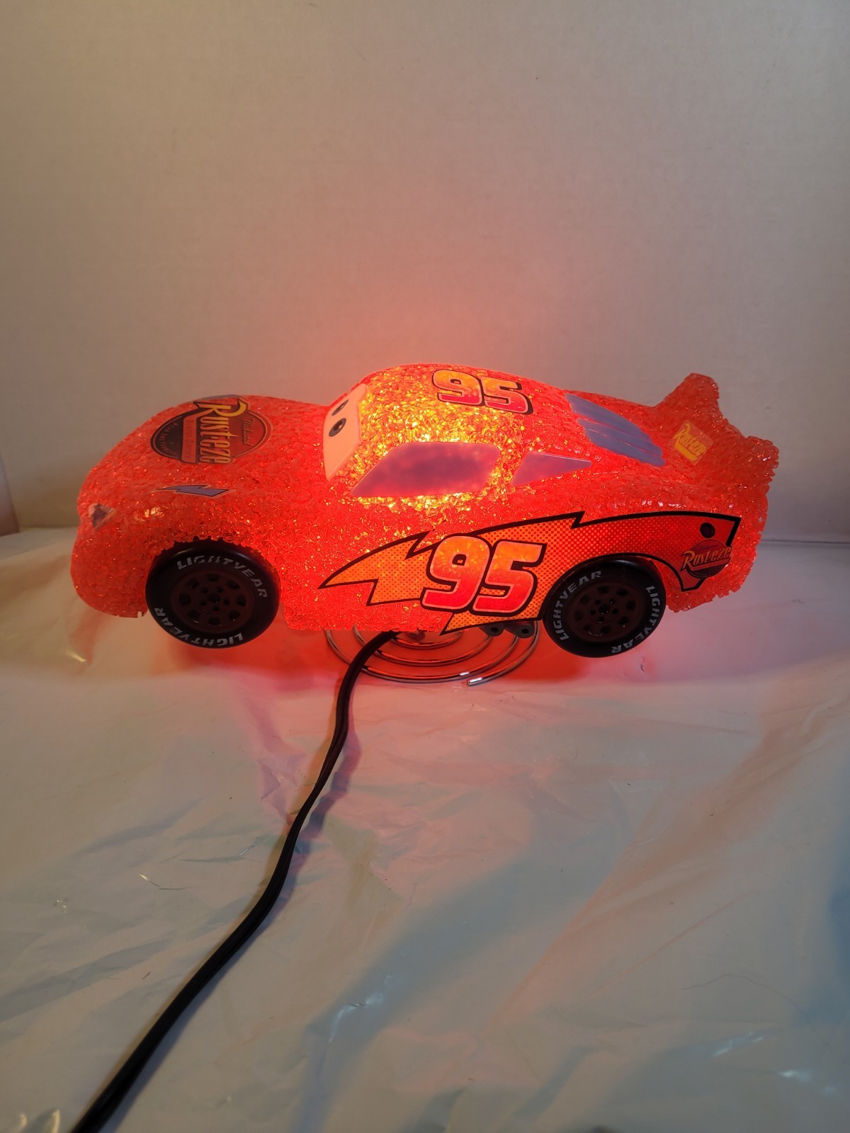 Disney Pixar Cars Lightning McQueen Plug-In Night Light Lamp